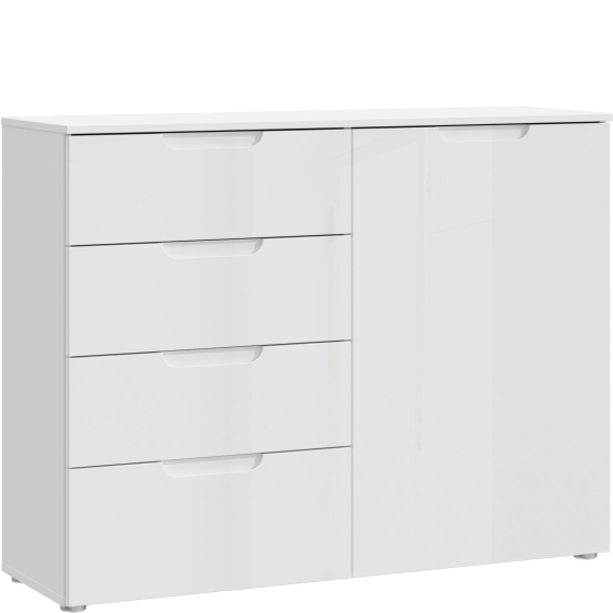 Komoda 4 szuflady 1 drzwi SNNK221-V29 SAPPORO Podstawowe