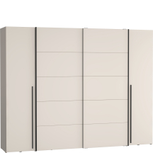 Szafa z drzwiami przesuwnymi i uchylnymi 270 cm NRGS82511-U60 Piaskowy NARAGO Podstawowe