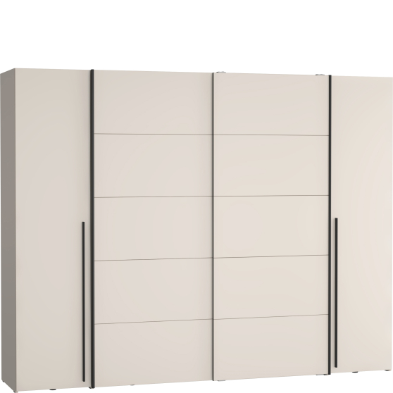 Szafa z drzwiami przesuwnymi i uchylnymi 270 cm NRGS82511-U60 Piaskowy NARAGO Podstawowe