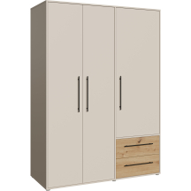 Szafa 3-drzwiowa z szufladami MKSS833-M946 Piaskowy / Dąb Artisan JUPITER Podstawowe