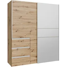 Szafa ubraniowa 2-drzwiowa z szufladami W2QS8233S-D78 Dąb Artisan WINN 2 Podstawowe