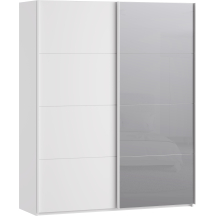 Szafa 2-drzwiowa z lustrem 170 cm SSQS82412-120 Biały SOPHISTISPACE/SD3 Podstawowe