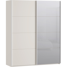 Szafa 2-drzwiowa z lustrem 170 cm SSQS82412-U60 Piaskowy SOPHISTISPACE/SD3 Podstawowe
