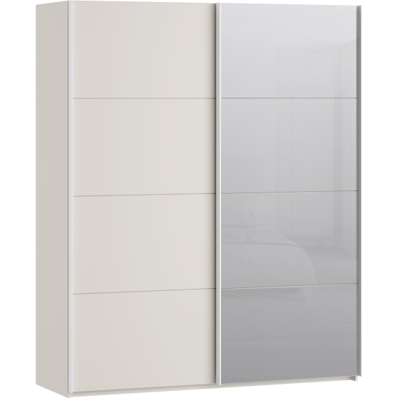 Szafa 2-drzwiowa z lustrem 170 cm SSQS82412-U60 Piaskowy SOPHISTISPACE/SD3 Podstawowe