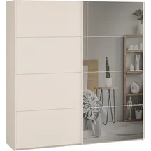 Szafa 2-drzwiowa z lustrem 200 cm SSQS32414-U60 Piaskowy SOPHISTISPACE/SD3 Podstawowe