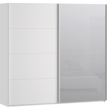 Szafa 2-drzwiowa z lustrem 220 cm SSQS92413-120 Biały SOPHISTISPACE/SD3 Podstawowe