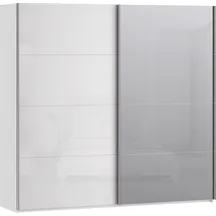 Szafa 2-drzwiowa z lustrem 220 cm SSQS92413-C04 Biały / Biały Połysk SOPHISTISPACE/SD3 Podstawowe
