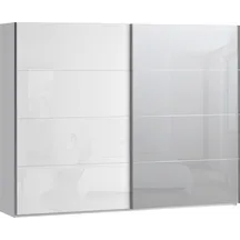 Szafa 2-drzwiowa z lustrem 270 cm SSQS12413-C04 Biały / Biały Połysk SOPHISTISPACE/SD3 Podstawowe