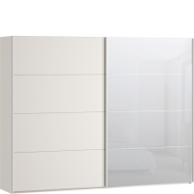 Szafa 2-drzwiowa z lustrem 270 cm SSQS12413-U60 Piaskowy SOPHISTISPACE/SD3 Podstawowe