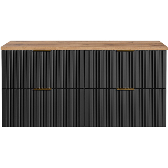 Szafka łazienkowa wisząca 120 cm z blatem ADEL BLACK Podstawowe