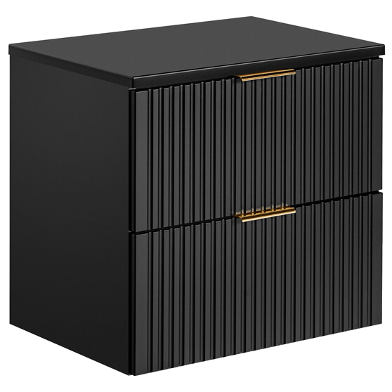 Szafka łazienkowa wisząca 60 cm z blatem ADEL BLACK Podstawowe