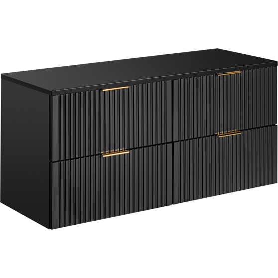 Szafka łazienkowa wisząca 120 cm z blatem ADEL BLACK Podstawowe