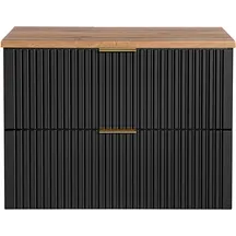 Szafka łazienkowa wisząca 80 cm z blatem ADEL BLACK Podstawowe