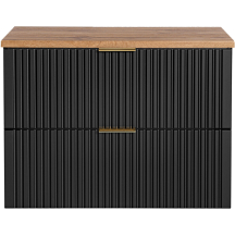 Szafka łazienkowa wisząca 80 cm z blatem ADEL BLACK Podstawowe