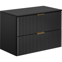 Szafka łazienkowa wisząca 80 cm z blatem ADEL BLACK Podstawowe