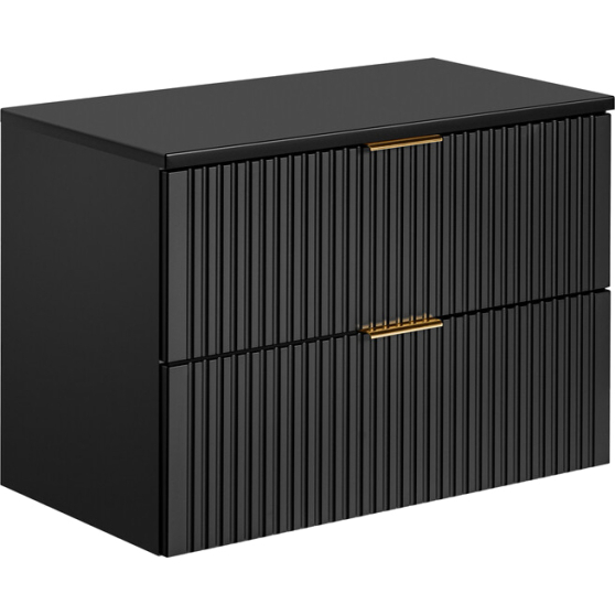 Szafka łazienkowa wisząca 80 cm z blatem ADEL BLACK Podstawowe