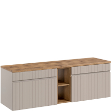 Szafka wisząca do łazienki 140 cm z blatem ICONIC CASHMERE Podstawowe