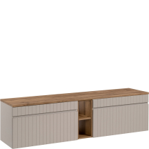 Szafka wisząca do łazienki 180 cm z blatem ICONIC CASHMERE Podstawowe