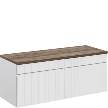 Szafki do łazienki wiszące zestaw 160 cm ICONIC WHITE Podstawowe