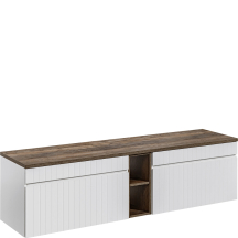 Szafki do łazienki wiszące zestaw 180 cm ICONIC WHITE Podstawowe