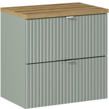 Szafka do łazienki 60 cm 2 szuflady LINE REED GREEN Podstawowe