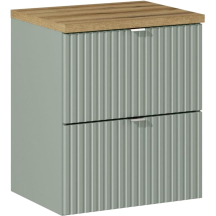 Szafka do łazienki 50 cm 2 szuflady LINE REED GREEN Podstawowe