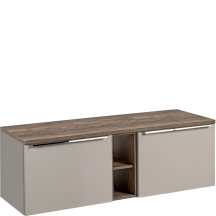 Zestaw łazienkowy 140 cm Szafka z regałem SANTE FE TAUPE Podstawowe