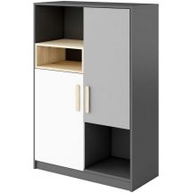 Komoda wysoka z regałem PO-06 POK Podstawowe
