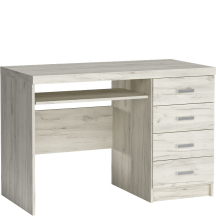 Biurko z szufladami 120 cm I-16 INDIANAPOLIS KRAFT BIAŁY Podstawowe