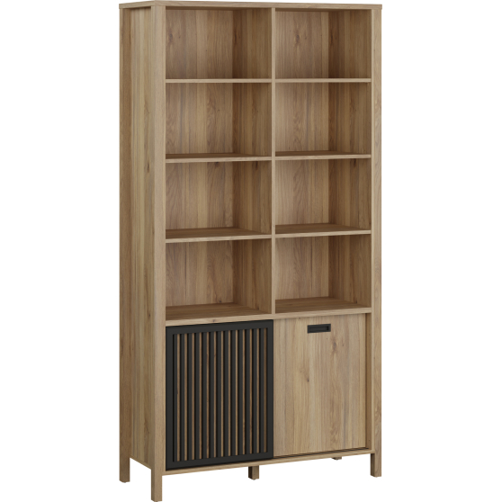 Regał z lamelami 100 cm JTNR723-M635 JYTANA Podstawowe