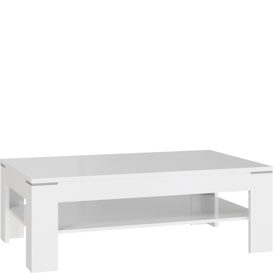 Ława z półką 120 cm SVOT22-Z38 Biały COFFEE TABLES Podstawowe