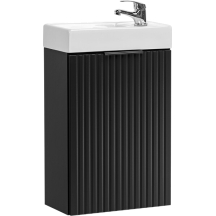 Mała szafka łazienkowa wisząca z umywalką 40 cm czarny ADEL BLACK Podstawowe