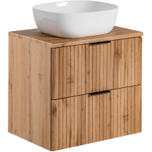 Szafka do łazienki z umywalką wisząca 60 cm ADEL OAK Podstawowe