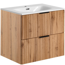Szafka do łazienki z umywalką wisząca 60 cm ADEL OAK Podstawowe
