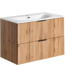 Szafka łazienkowa z umywalką 80 cm dąb ADEL OAK Podstawowe