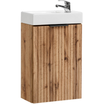 Mała szafka łazienkowa wisząca z umywalką 40 cm dąb ADEL OAK Podstawowe