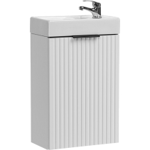 Mała szafka łazienkowa wisząca z umywalką 40 cm biały ADEL WHITE Podstawowe