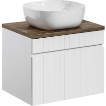 Szafka z umywalką 60 cm łazienkowa wisząca ICONIC WHITE Podstawowe