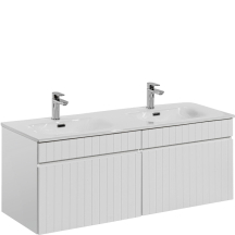 Zestaw szafek do łazienki Iconic 120 cm z umywalkami nablatowymi ICONIC WHITE Podstawowe