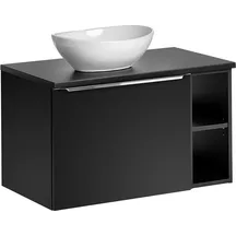 Szafka do łazienki czarna z umywalką LOLA i blatem 80 cm SANTA FE BLACK Podstawowe