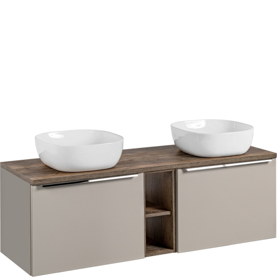 Szafka łazienkowa z umywalką wisząca 140 cm Taupe SANTA FE TAUPE Podstawowe