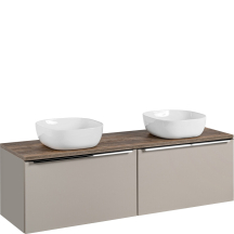 Wisząca szafka łazienkowa z umywalką 160 cm Taupe Mat SANTA FE TAUPE Podstawowe