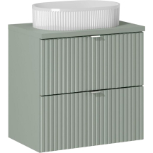 Szafka łazienkowa z umywalką 60 cm 2 szuflady LINE REED GREEN Podstawowe