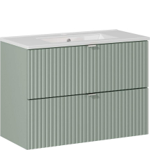 Szafka łazienkowa wisząca z umywalką DANCE 80  LINE REED GREEN Podstawowe