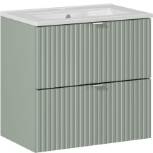 Szafka łazienkowa z umywalką 60 cm 2 szuflady LINE REED GREEN Podstawowe