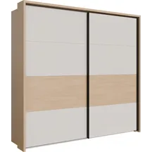 Szafa ubraniowa 230 cm z drzwiami przesuwnymi RCQS92413B-Q313 Piaskowy / Dąb Elegancja RICCIANO Podstawowe