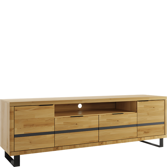 Szafka RTV 200 cm MOE-02 Dąb Bianco MONO Podstawowe