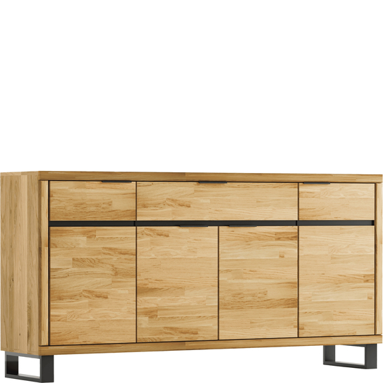 Komoda 1 szuflada 4 drzwi 180 cm MOE-03 Dąb Bianco MONO Podstawowe
