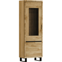 Witryna 1 drzwi 70 cm MOE-06 Dąb Bianco MONO Podstawowe