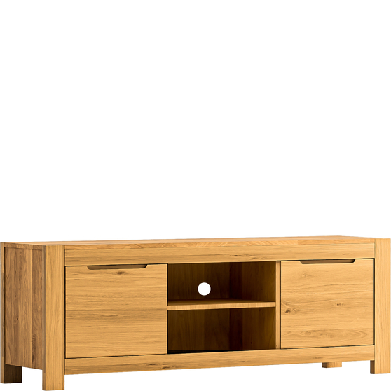Szafka RTV 160 cm NE-46 Dąb Naturalny NAPOLI Podstawowe